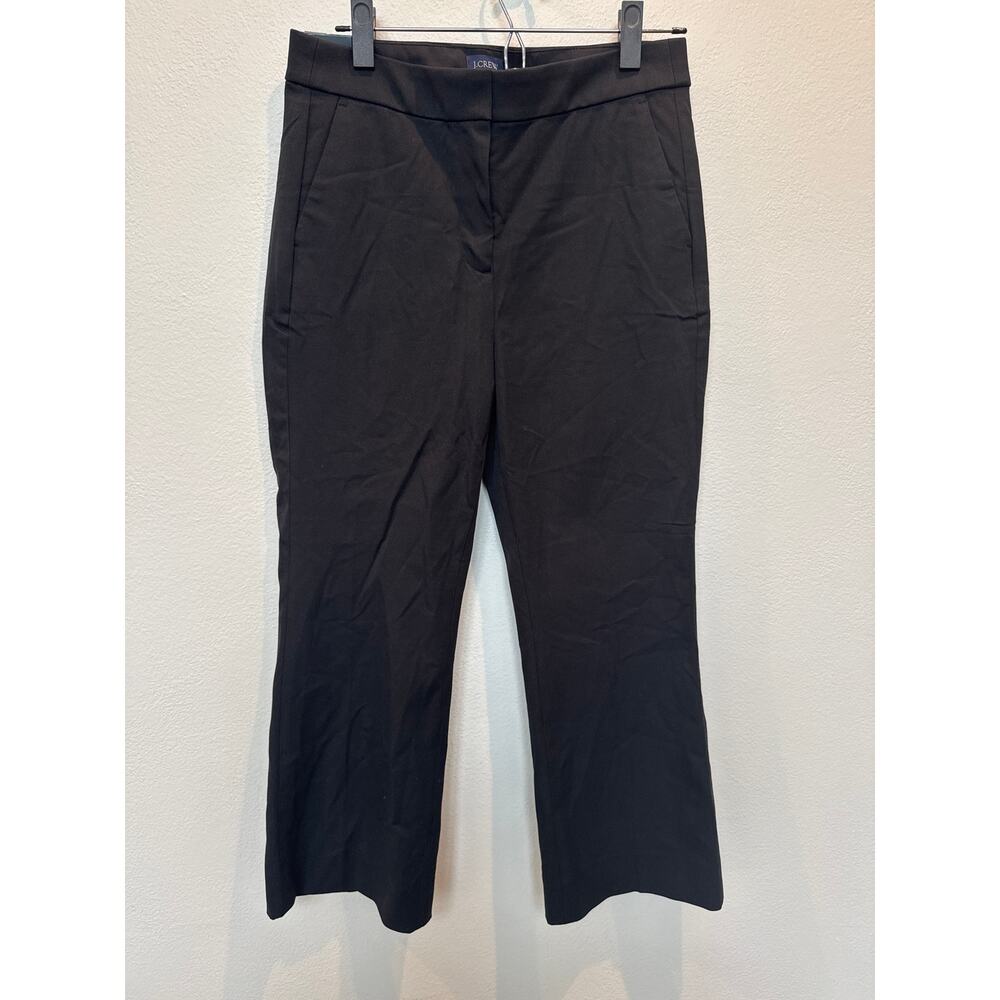 J.Crew Kelsey Cropped Kick Flare Dress Pants NWT Black Womens Size 6 Brand New